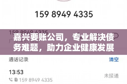 嘉兴要账公司，专业解决债务难题，助力企业健康发展