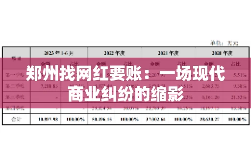 郑州找网红要账：一场现代商业纠纷的缩影